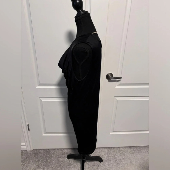 NWT | T by Alexander Wang | Black Scoop Neck Mini Dress | Size M - Picture 4 of 7